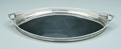 Continental silver gallery tray  927ce