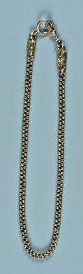 Vintage gold watch chain square section 927e5