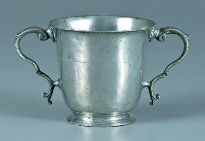 18th century pewter sugar bowl  92819