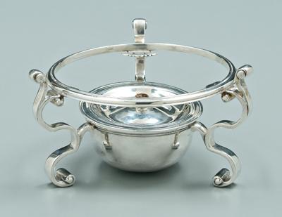 George II English silver brazier  9282e