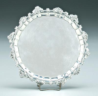 George II English silver salver,