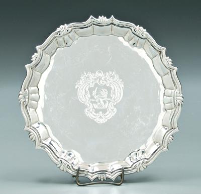 George II English silver salver  92831