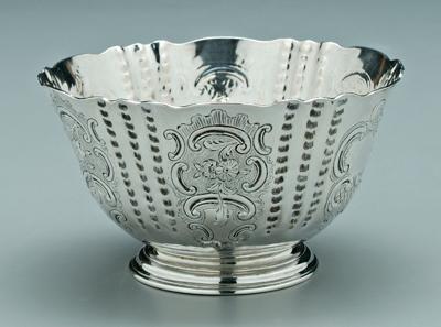 George II English silver bowl,