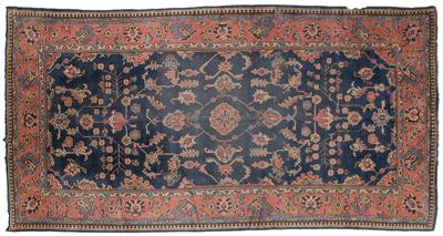 Sparta rug, repeating floral and
