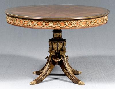 Ormolu mounted Louis XV style table,