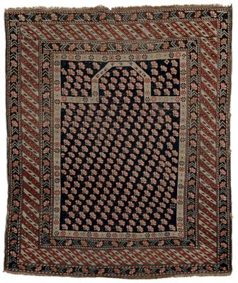 Caucasian prayer rug, repeating