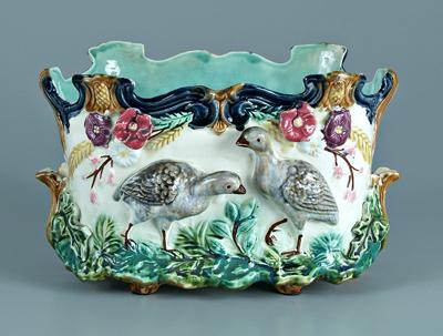 Majolica planter possibly French  928ac