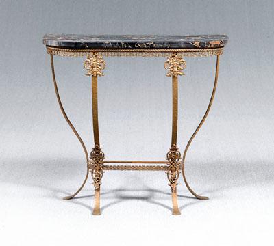 Marble top iron console variegated 928c2