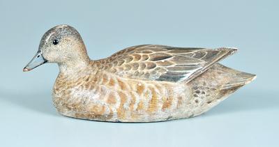 Blue wing teal hen decoy hollow 928ce