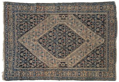 Hamadan rug, large central diamond with