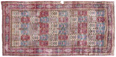 Kerman rug, multi-colored floral