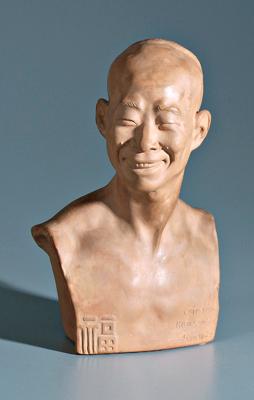 Terracotta bust after Jean Mich  9290b