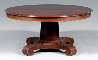 Classical style extension table, mahogany