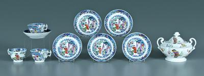 Twelve pieces 19th century porcelain  92927
