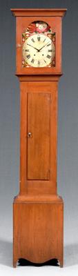 Ohio stained poplar tall case clock  9292b
