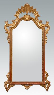 Italian rococo style mirror, gilt