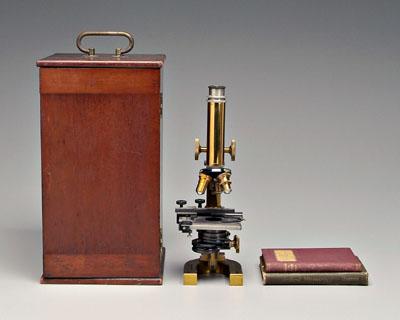 Bausch &amp; Lomb brass microscope,