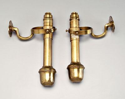 Pair brass gimbaled candlesticks  92d4a