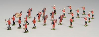 Three sets Britains toy soldiers: