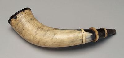 Early powder horn finely detailed 92d7a