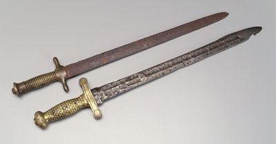 Two 19th century short swords: one with