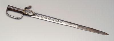 Bayonet or short sword, guard with petal-shaped