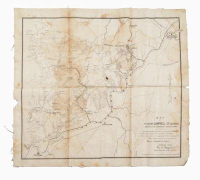 Civil War map of Georgia Map 92dc8