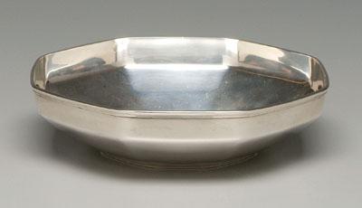 Tiffany octagonal sterling bowl, marks