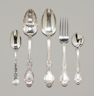 32 pieces Tiffany sterling flatware: