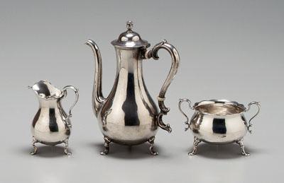 Tiffany sterling tea service, individual