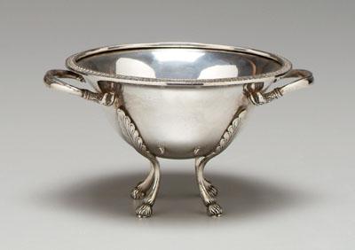 Footed Tiffany sterling bowl leaf 92e0d