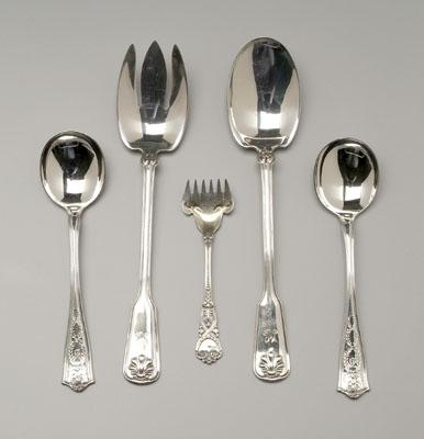 36 pieces Tiffany sterling flatware: