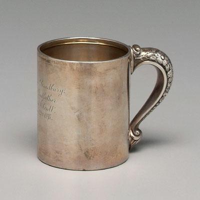 Gorham sterling mug, round body with