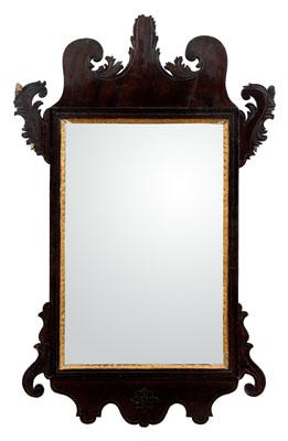 Chippendale style mahogany mirror,