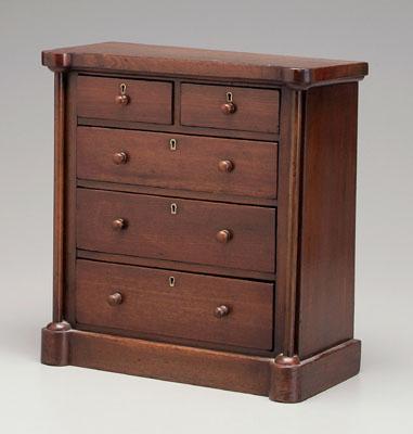 Five drawer miniature chest poplar 92e27