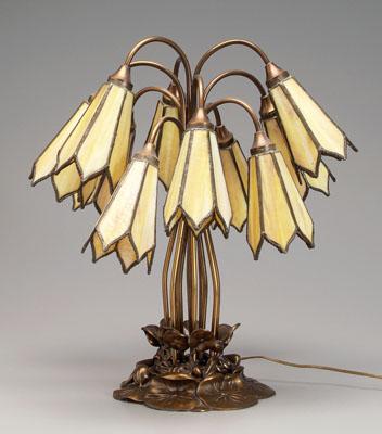 Tiffany style lamp ten gooseneck 92e36