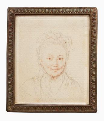 18th century miniature portrait  92e6c
