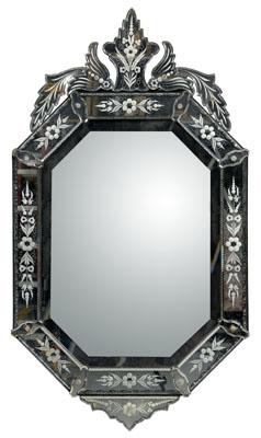 Venetian style mirror-framed mirror,