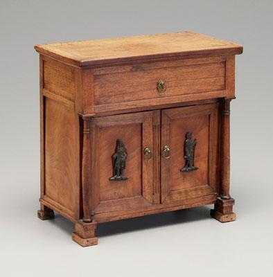Biedermeier miniature chest turned 92e83