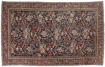 Mahal rug, repeating floral and