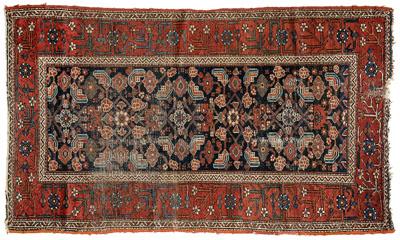 Persian rug, repeating floral designs