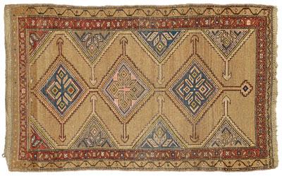 Kurdish rug three serrated diamonds 92eae