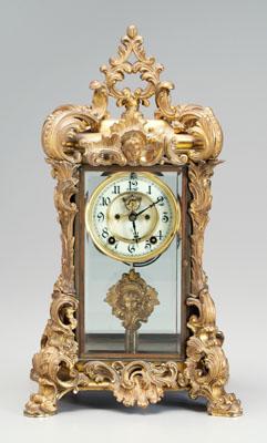Ansonia baroque style clock scrolled 92ecb