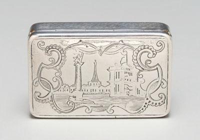 Russian silver box rectangular 92ee3