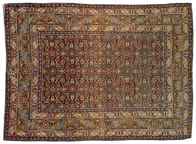 Malayer rug, repeating rectilinear