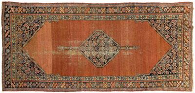 Hamadan gallery rug central medallion 92f0b