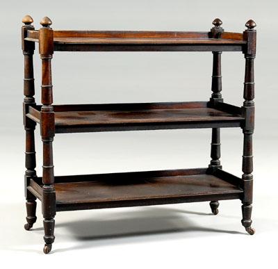 Regency mahogany three tiered server  92f12