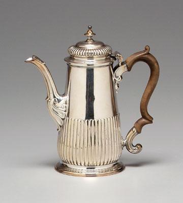 George II English silver coffeepot  92f22