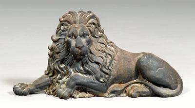 Cast iron lion, finely cast half