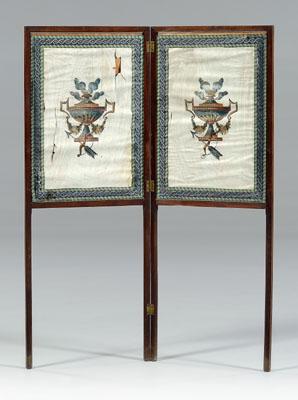 Georgian mahogany fire screen  92f3b